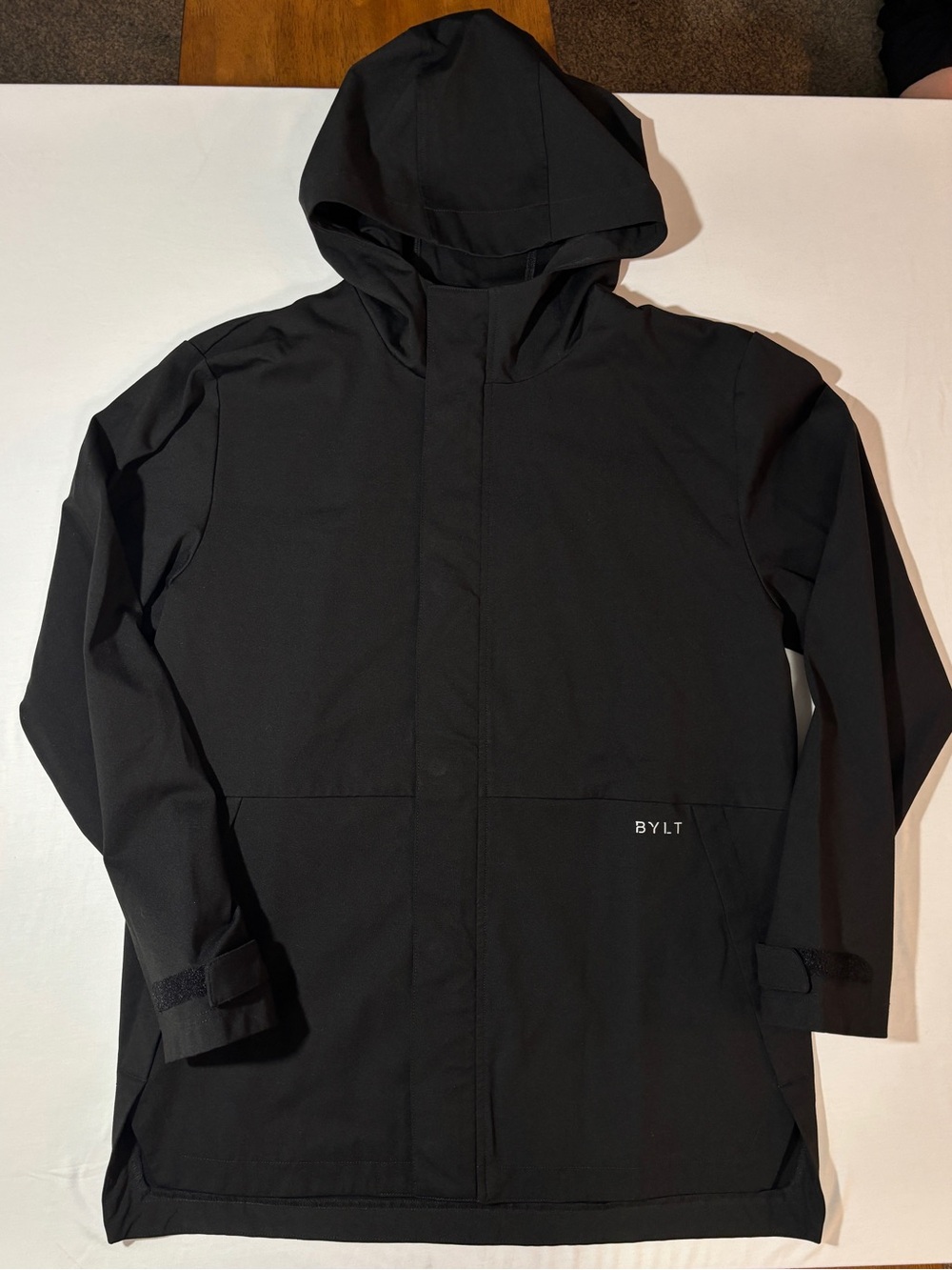 BYLT Premium Basics Elite+ Shelter Jacket Black Magnetic Closure Hooded Large